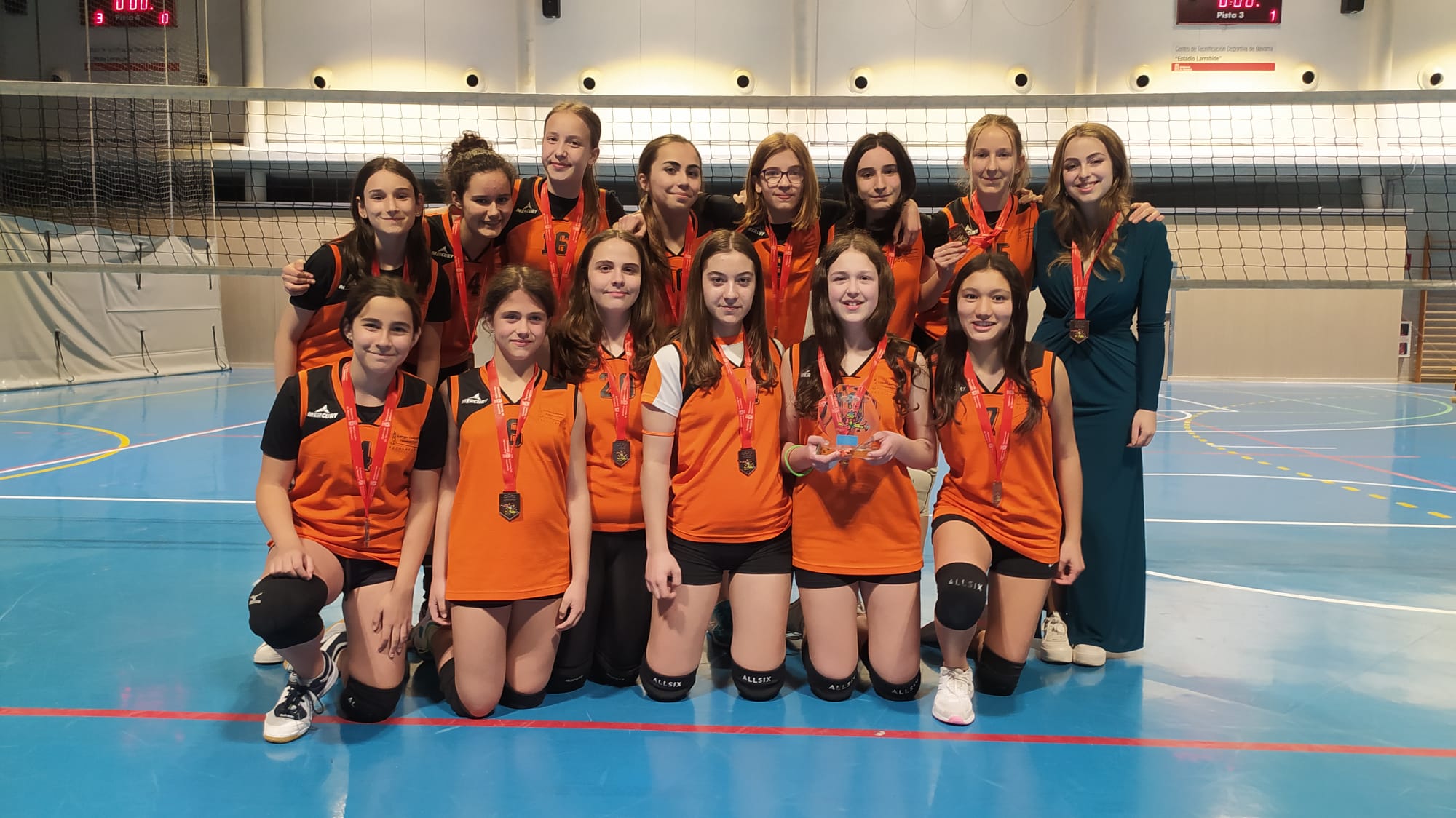 Victoria de Navarvoley Txiki B en los Juegos Deportivos de Navarra de categoría infantil