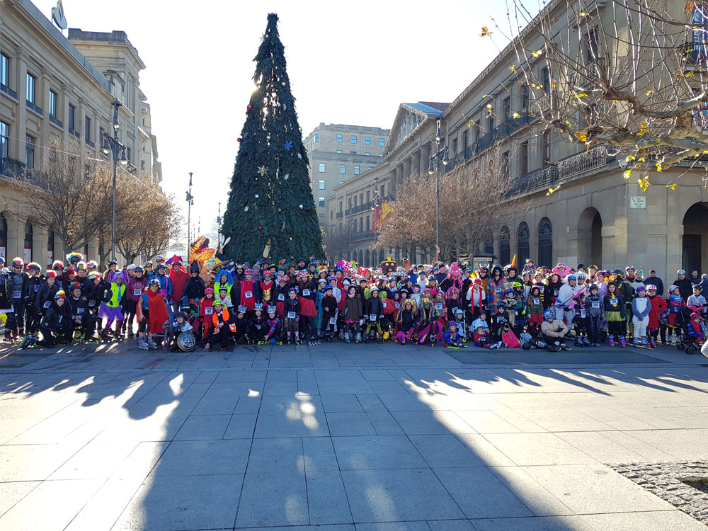 Pamplona, llena de colorido y alegría con la San Silvestre en Patines 2018