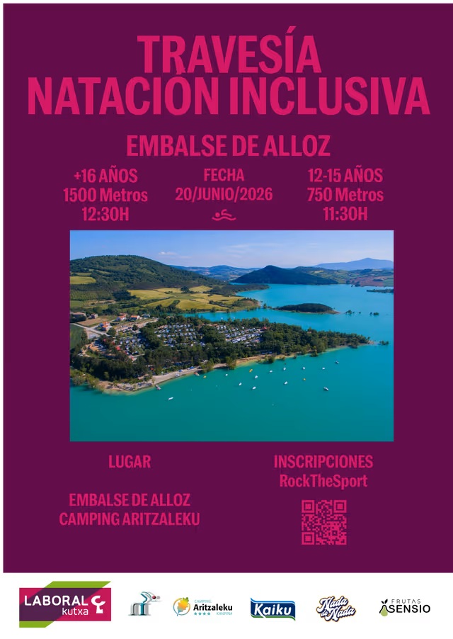 I TRAVESIA DE NATACI&Oacute;N INCLUSIVA, EMBALSE DE ALLOZ (CAMPING ARITZALEKU)