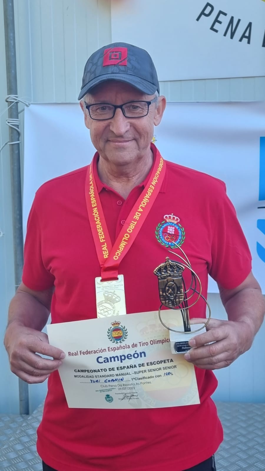 Lluvia de Medallas para Navarra en el campeonato de España de Recorridos de Tiro con Escopeta (30 Julio 2022).