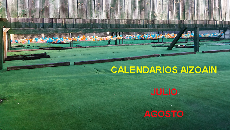 Calendarios julio y agosto