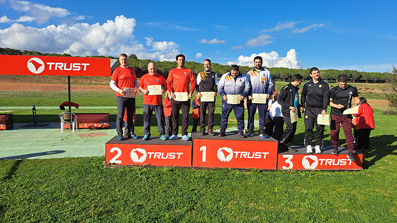 Navarra se hace con seis medallas en la Copa de España de Tiro al Plato de Foso Universal