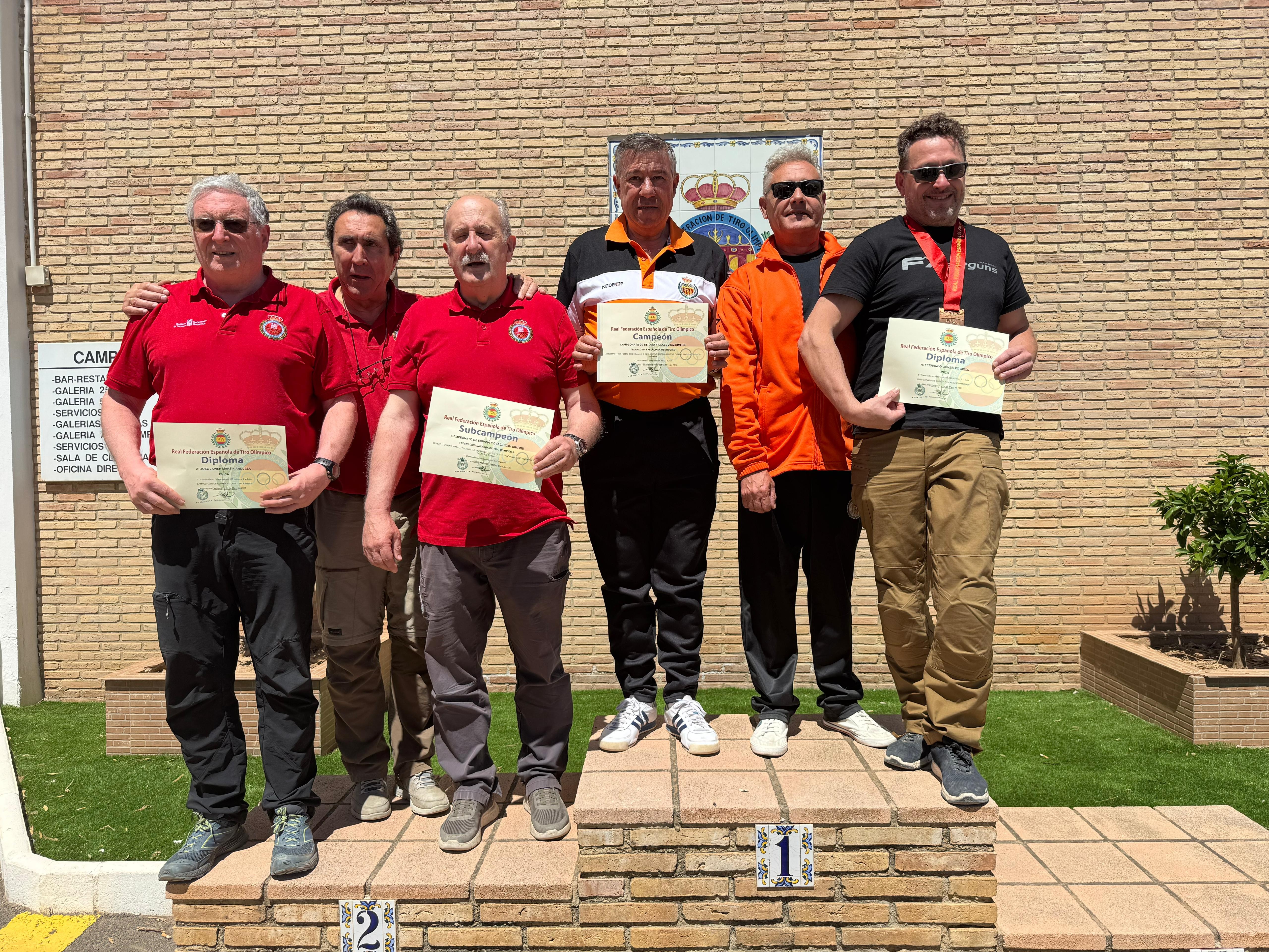 Tres metales para Navarra en el Campeonato de España de F Class Rimfire a 200 Metros