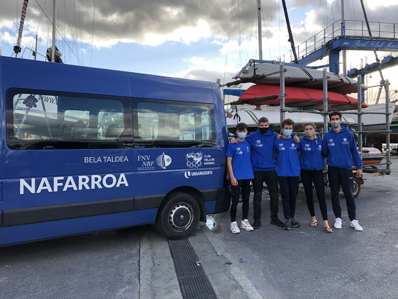 P&oacute;dium para el equipo navarro de vela en su vuelta a la competici&oacute;n.